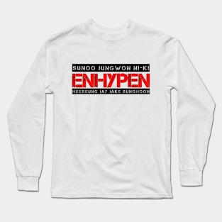 ENHYPEN Cool Aesthetic Design Long Sleeve T-Shirt